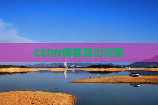 CSDN博客导出攻略